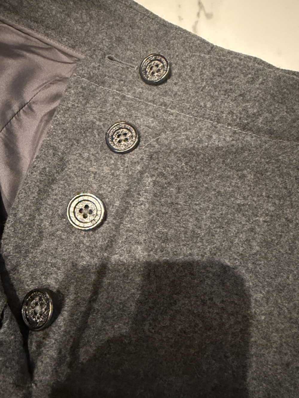 Authentic CHANEL woMen's Grey Wool Dress Pants